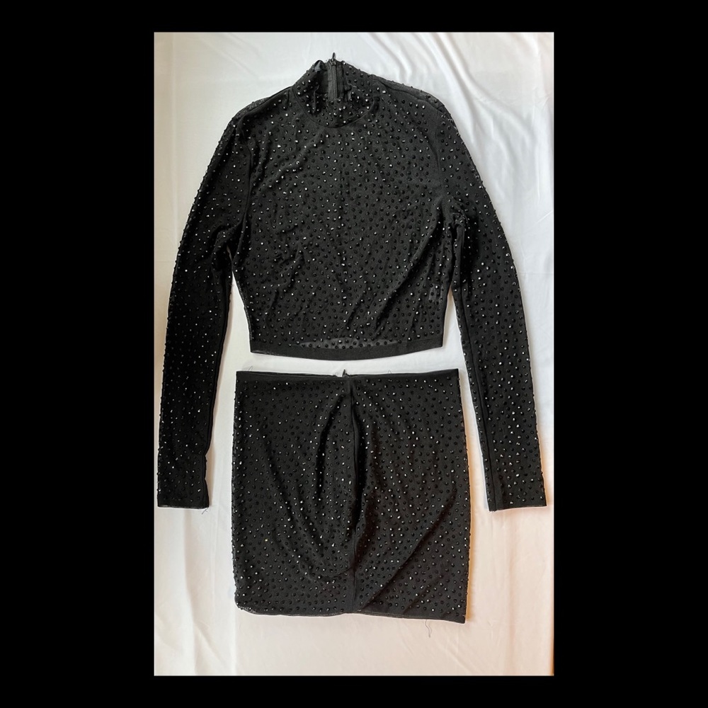 Sequin Black Matching Set
